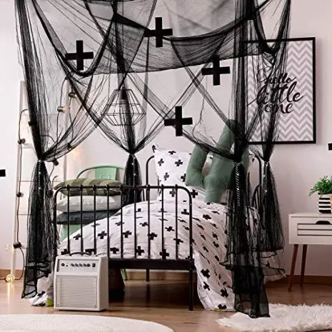 AIFUSI-Mosquito-Net-King-Size-Four-Corner-Post-Curtains-Bed-Canopy-for-Single-to-Fits-All-Cribs-and-Beds-for-Adult-Bedroom-Kids-Rooms-Baby-Bassinet-Garden-CampingWhite-0-3
