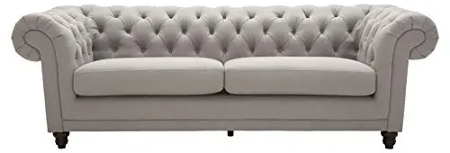 Amazon Brand Stone Beam Bradbury Chesterfield Classic Sofa 929W Slate 0 0