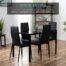 Best-Choice-Products-5-Piece-Kitchen-Dining-Table-Set-for-Dining-Room-Kitchen-Dinette-Compact-Space-wGlass-Table-Top-4-Faux-Leather-Metal-Frame-Chairs-Black-0-4