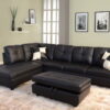 Beverly Fine Funiture Sectional Sofa Set 91A Black 0