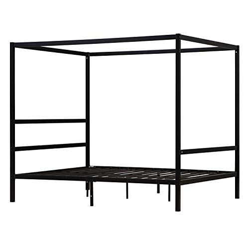 Bonnlo Canopy Bed Frame Black Queen Size 0 0