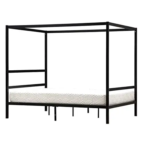 Bonnlo Canopy Bed Frame Black Queen Size 0 1
