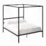 DG-Casa-Charles-4-Corner-Post-Canopy-Platform-Bed-Frame-Queen-Size-in-Black-Metal-with-Improved-Packaging-0-3