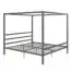 DHP-Modern-Canopy-Bed-with-Built-in-Headboard-King-Size-Gray-0-1