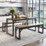 Decok-3-Piece-48-Inch-Dining-Table-Set-with-Two-Benches-Kitchen-Table-Set-for-4-6-PersonsIron-Frame-and-Particle-Board-Top-Perfect-for-Breakfast-Nook-Living-RoomIndustrial-Design-BrownGray-0-0