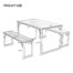 Decok-3-Piece-48-Inch-Dining-Table-Set-with-Two-Benches-Kitchen-Table-Set-for-4-6-PersonsIron-Frame-and-Particle-Board-Top-Perfect-for-Breakfast-Nook-Living-RoomIndustrial-Design-BrownGray-0-4