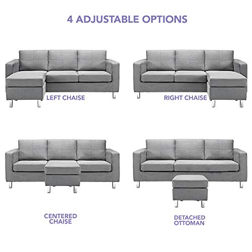 Divano Roma Furniture Modern Sectional Grey 0 3
