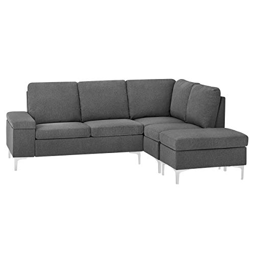 Esright-Right-Facing-Sectional-Sofa-With-Ottoman-Convertible-Sectional-Sofa-With-Armrest-Storage-Sectional-Sofa-Corner-Couches-For-Living-Room-Apartment-Right-Chaise-Gray-Fabric-0-3