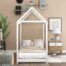 House-Bed-Twin-Size-Kids-Bed-Frame-with-Roof-No-Box-Spring-Needed-White-no-Trundle-0-1