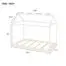 House-Bed-Twin-Size-Kids-Bed-Frame-with-Roof-No-Box-Spring-Needed-White-no-Trundle-0-2
