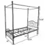 JURMERRY-Metal-Canopy-Bed-Frame-Platform-with-Vintage-Headboard-and-Footboard-Sturdy-Metal-Frame-Premium-Steel-Slat-Support-Black-Twin-0-1