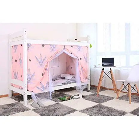 Kennedy-Bottom-Bunk-Bed-Canopy-Mosquito-Net-Students-Dormitory-Single-Bed-Blackout-Drapery-2-in-1-StyleColor-1-0-0