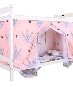 Kennedy Bottom Bunk Bed Canopy Mosquito Net Students Dormitory Single Bed Blackout Drapery 2 In 1 Stylecolor 1 0