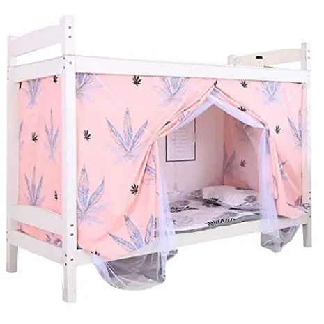 Kennedy-Bottom-Bunk-Bed-Canopy-Mosquito-Net-Students-Dormitory-Single-Bed-Blackout-Drapery-2-in-1-StyleColor-1-0