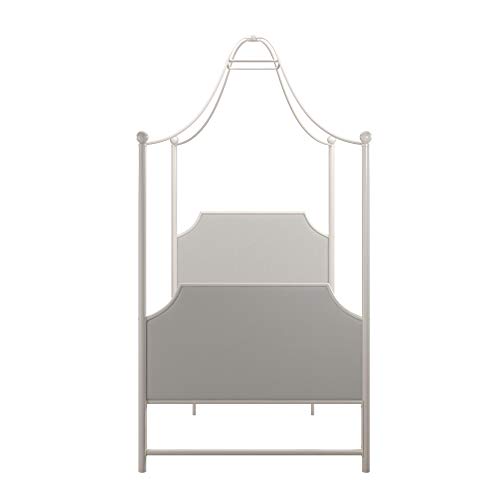 Little Seeds Monarch Hill Clementine Canopy Bed Twin Size Framewhite 0 1