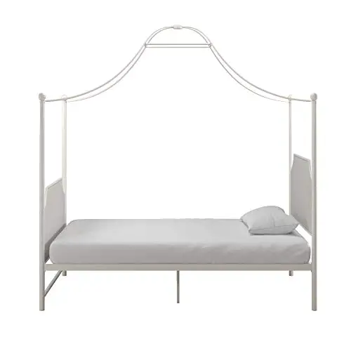 Little Seeds Monarch Hill Clementine Canopy Bed Twin Size Framewhite 0 2