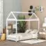 Merax-Twin-Size-Wooden-House-Bed-with-Roof-for-Kids-Teens-Girls-Boys-Bedroom-Furniture-Children-House-Bed-Frame-Twin-Size-Floor-Bed-Can-Be-Decorated-White-0