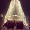 Mosquito Net For Bed Bed Canopy With 100 Led String Lights Ultra Large Hanging Queen Canopy Bed Curtain Netting For Baby Kids Girls Or Adults 1 Entryfor Single To King Size Beds Camping 0