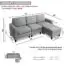 Pukami-Convertible-Sectional-Tiny-Sofa-Couch-for-Living-Room-Reversible-Chaise-with-Modern-Linen-Fabric-L-Shaped-3-seat-Sofa-Couch-with-Ottoman-for-Small-Space-ApartmentDormJuvenile-Light-Gray-0-0