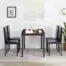 Recaceik-5-Piece-Kitchen-Table-Faux-Marble-Dining-Set-for-4-with-Chairs-for-Small-Spaces-Living-Room-Home-Furniture-Black-0-2