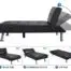 YAHEETECH-Faux-Leather-Sectional-Sofa-Couch-Sectional-Living-Room-Furniture-Set-Convertible-Futon-Sofa-Beds-with-Chaise-Lounge-Black-0-2
