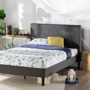 Zinus Shalini Upholstered Queen Size Platform Bed Frame