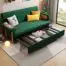 2-in-1-Folding-Sofa-Couch-BedLoveseat-Sleeper-Sofa-Convertible-BedPull-Out-Futon-CouchFabric-Padded-Sofabed-3-Inclining-Positions-Sofa-Settee-with-ArmrestsSofa-Furniture-Living-RoomGreen196M-0-2