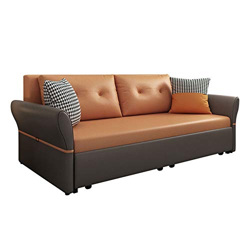Luxury Sofa Bed Loveseat Sleeper Pull Out Futon Couchmultifunctional Solid Wood Folding Sofa Furniture With Storageergonomic Design Seat Cushion For Living Room Apartment18M 0