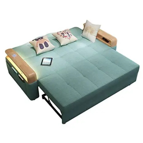 New-Foldable-Futon-CouchConvertible-Sleeper-Sofa-Bed-with-Induction-Night-LightMultifunctional-Storage-Loveseat-Pull-Out-Sofa-for-Living-Room-Apartment-Small-Space-FurnitureWashable185M-0-4