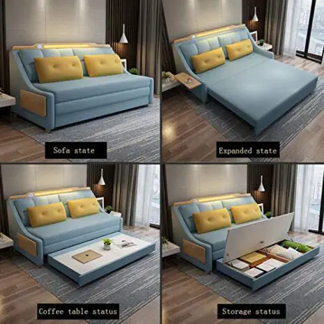 New-Upgrade-Convertible-Sleeper-Sofa-BedLiving-Room-with-Night-Light-and-Coffee-Table-Loveseat-Fold-Out-Storage-Sofa-BedEuropean-Futon-Couch-Furniture-for-Apartment-and-Small-SpaceWashable15M-0-0