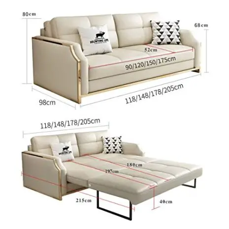 Premium-Convertible-Sofa-Futon-with-Space-Saving-Storage-Compartments-Sofa-Bed-Couch-for-Living-RoomErgonomic-DesignFoldable-Loveseat-Sleeper-Sofa-Furniture-DecorationWhite205M-0-1