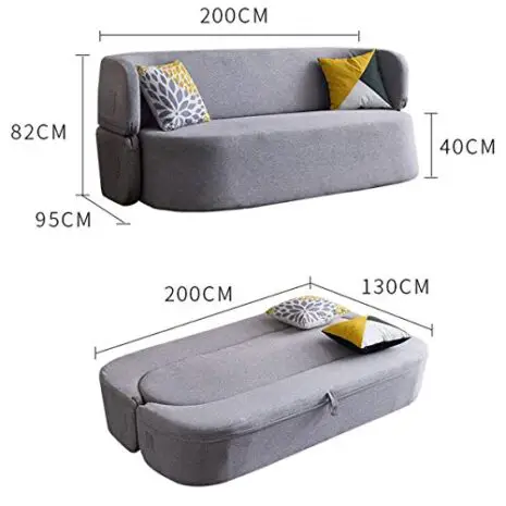 SND-A-Creative-Folding-Lazy-SofaModern-Living-Room-FurnitureMultifunction-Fabric-Futon-Couches-Loveseat-Sleeper-Pull-Out-Couch-Sofa-Convertible-Bed-Comfortable-CushionWashable-0-0