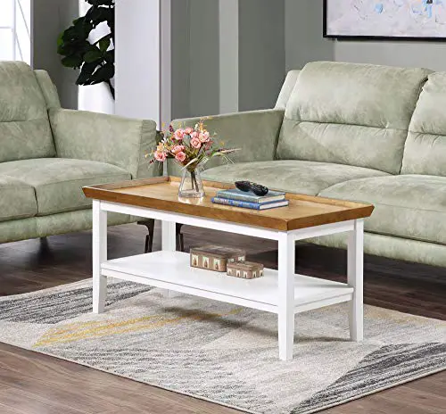 Convenience Concepts Ledgewood Coffee Table Driftwoodwhite 0 1