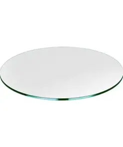Round Glass Table Top 25 Inches Custom Annealed Clear Tempered 14 Thick Glass With Flat Polished Edge For Dining Table Coffee Table Home Office Use By Troysys 0