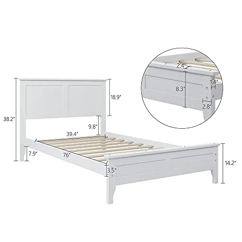 Softsea White Full Size Bedroom Furniture Set 0 1
