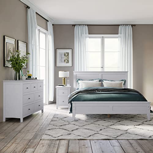 SOFTSEA White Full Size Bedroom Furniture Set