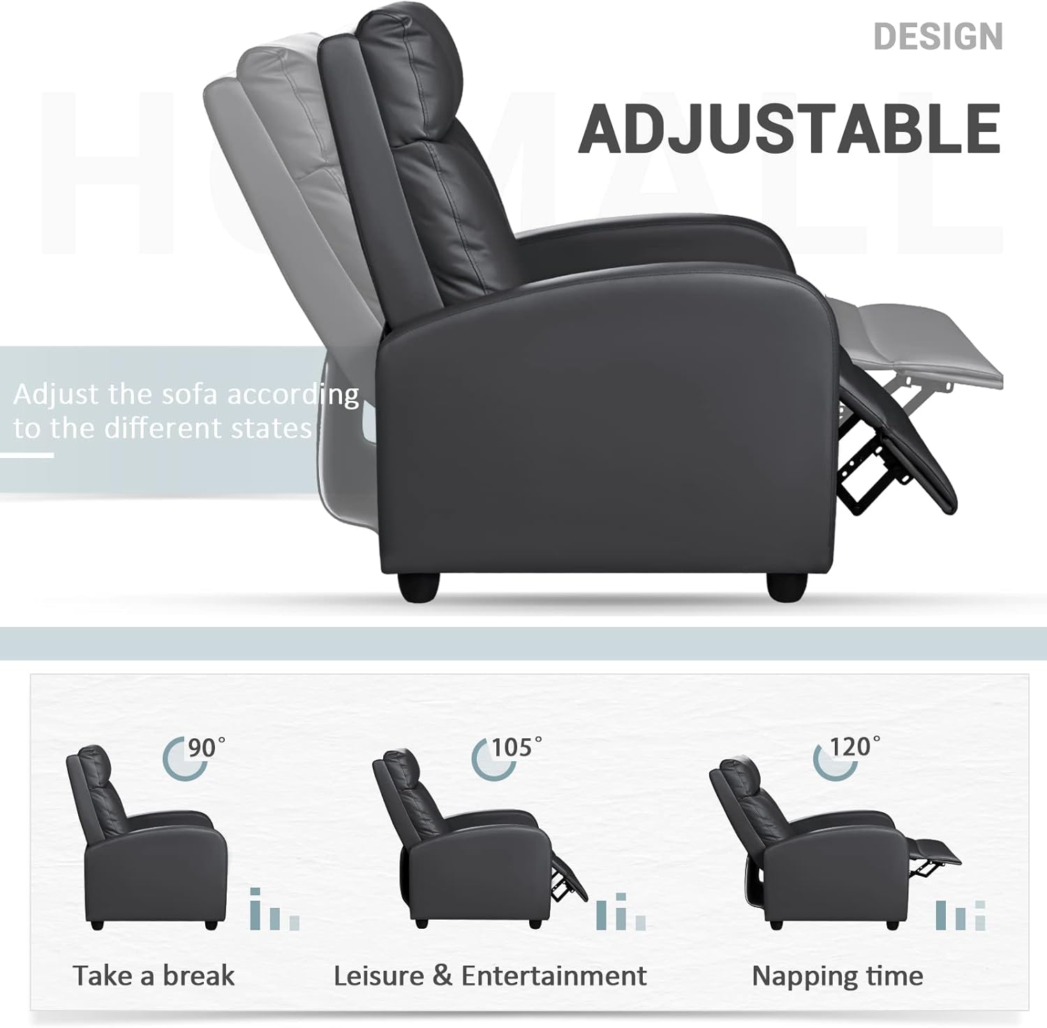 Image Of A Adjustable Recliner That Is Great For Any Living Room